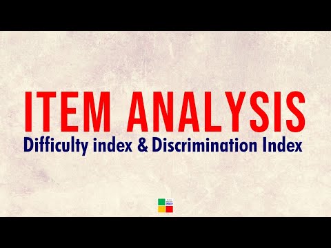 Item Analysis - Difficulty Index and Discrimination Index || Assessment and Evaluation || tsin-eng