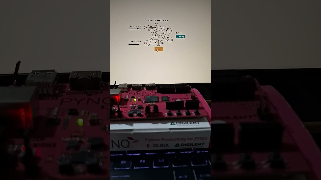 Beginner Neural Network Project with FPGA #ai #fpga #pynq #webdevelopment