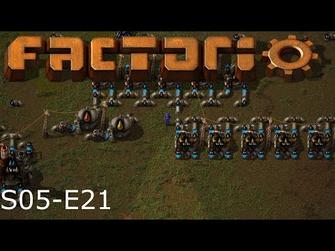 Factorio S05 E21, Heavy and Light Oil Cracking