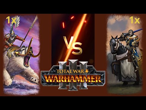 Can Grail Knights Beat War Bear Riders in Total War: Warhammer 3?