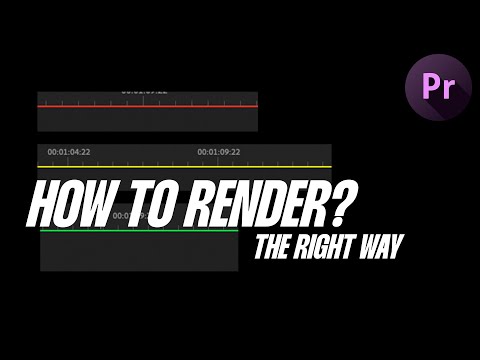 PRE RENDER Premiere Pro TIMELINE For Smooth Real-Time Playback | Red, Yellow & Green Bars Explained
