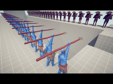 SPEAR THROWER ARMY vs UNITS ARMY | Totally Accurate Battle Simulator TABS