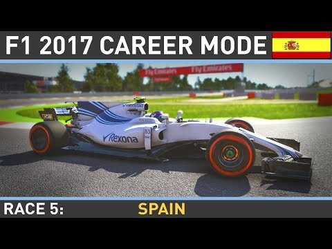 F1 2017 Career Mode Part 5: SPANISH GRAND PRIX LIVE!