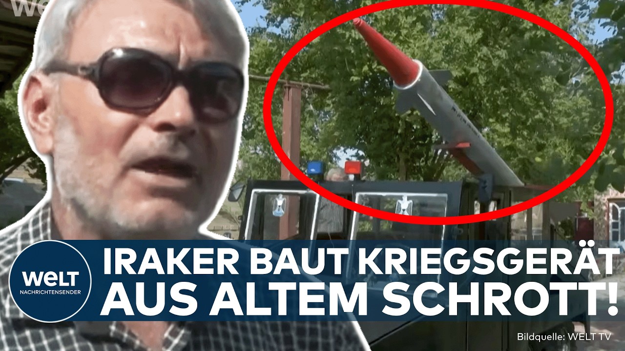 IRAK: Veteran baut Raketenwerfer aus Schrott! Raketentransporter verblüfft Autofahrer