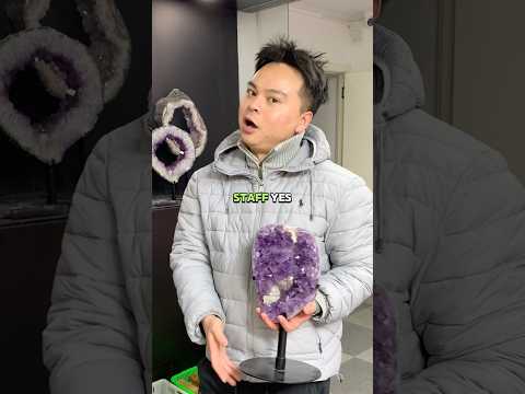 No one can steal our crystals or our boss’s phone!! #crystalshop #comedy #funny #amethyst