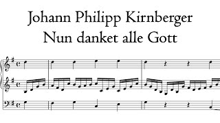 Kirnberger - Nun danket alle Gott - Hildebrandt organ, Sangerhausen, Hauptwerk