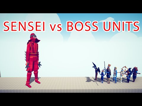 SENSEI vs BOSS UNITS Team - Totally Accurate Battle Simulator TABS