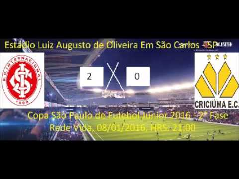 Internacional Rs 2 x 0 Criciúma Sc - 2° Fase da Copinha