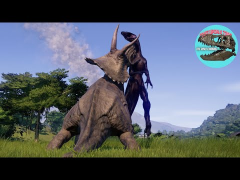 Scorpius Rex killed by Herbivores -  Jurassic World Evolution