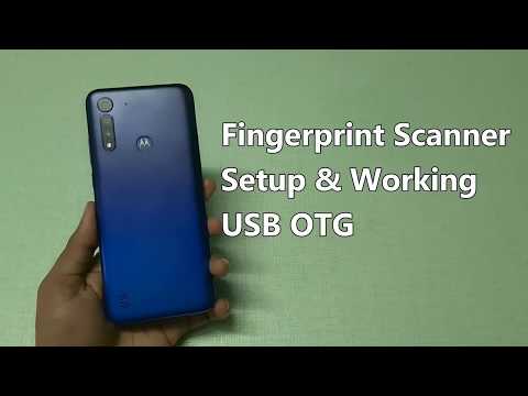 Motorola G8 Power Lite Fingerprint Scanner Setup & Working , USB OTG