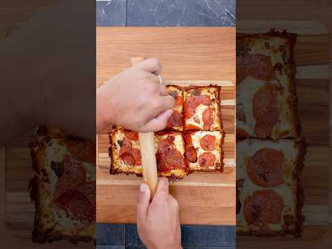 Homemade Detroit Style Pizza