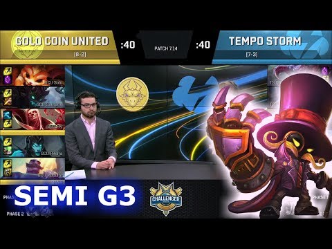 Gold Coin United vs Tempo Storm Game 3 | Semi Finals S7 NA CS Summer 2017 | GCU vs TS G3 1080p