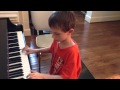 8-year-old plays Urban Daydreams by David Benoit on piano