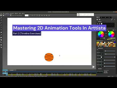 Mastering Animation Tools In Arttista - Part 2/2(Timeline Exercises) #2danimation #animation thumbnail