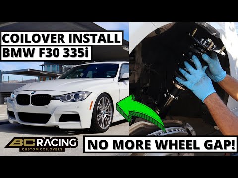 Coilover Install on my F30 BMW 335i RWD! | BC RACING CUSTOM COILOVERS INSTALL