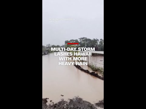 Multi-day storm lashes Hawaii with more heavy rain