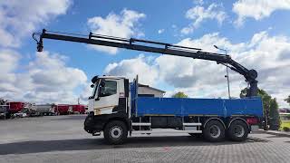 Renault C 380 / 6x4 / SKRZYNIOWY 6,8 m / + HDS HIAB X- HIPRO 192 ES- 4 W flatbed truck | Image 4 - Autoline