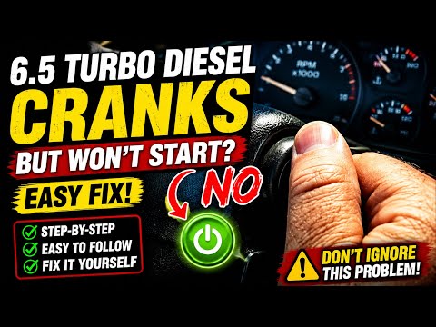 6.5 TURBO DIESEL CRANKS BUT WON’T START | EASY FIX