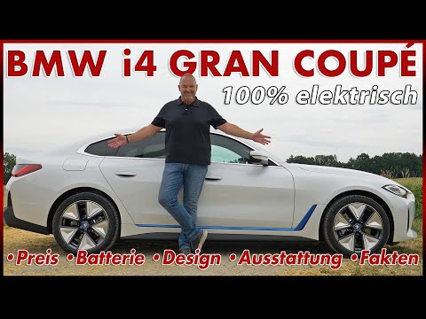 BMW i4 eDrive40 Gran Coupé  | Probefahrt Test Reichweite Batterie Preis Laden Deutsch Review 2022
