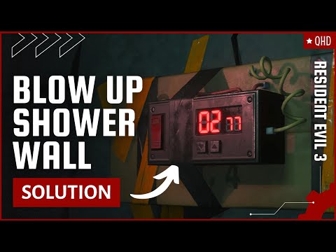 How To Break The Shower Room Wall | Blow Up Shower Room Wall | Resident Evil 3