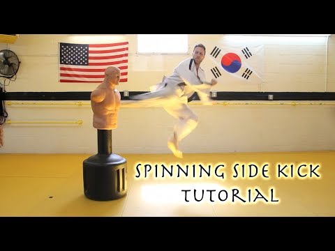 TAEKWONDO SPIN SIDE KICK TUTORIAL