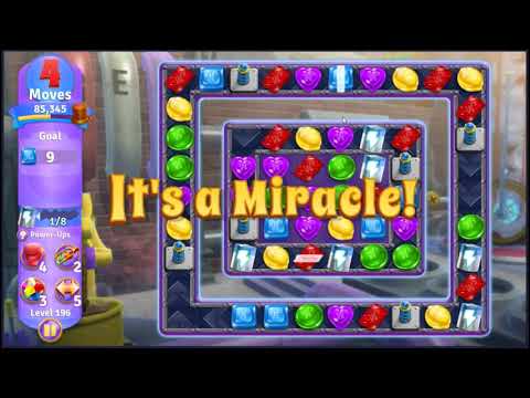 Wonka's World of Candy Level 196 - NO BOOSTERS + FULL STORY 🍫 | SKILLGAMING ✔️