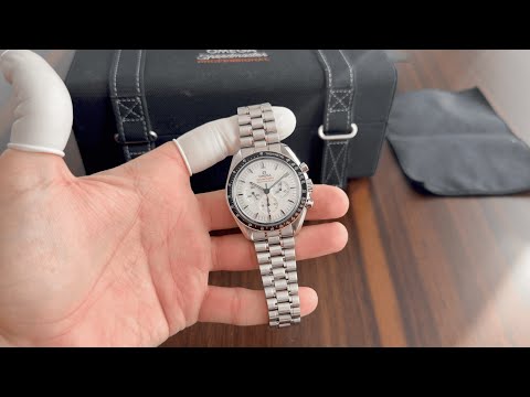 Omega Speedmaster White Dial Moonwatch Professional 42mm Steel On Steel Mechanical Chronometer