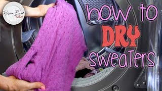 How To Wash and Dry Sweaters  - Wool, Cashmere, Delicates LAUNDRY BASICS