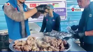Düzce Belediyesi Gazze'de İftar Sofrası Kurdu