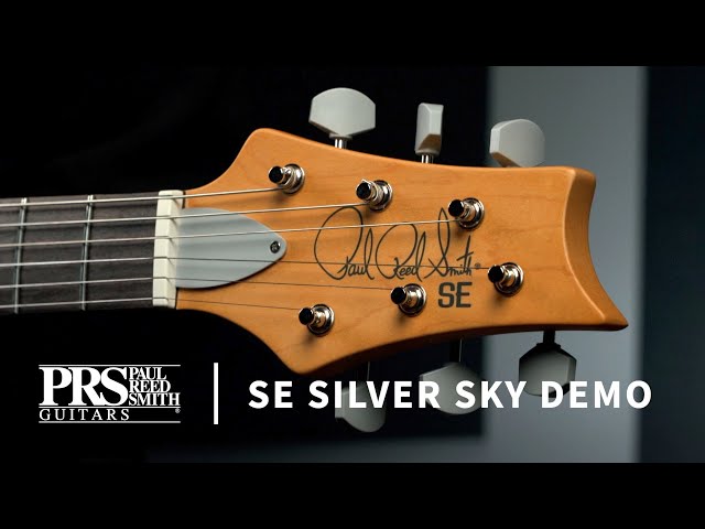PRS SE Silver Sky Stone Blue gitaar
