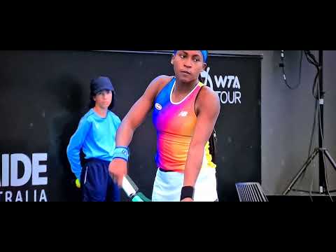 Coco Gauf vs A. konjuh. Adelaide International 2022