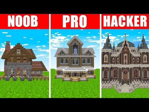 Sub - Minecraft NOOB vs. PRO vs. HACKER : HAUNTED MANSION BUILD CHALLENGE in Minecraft!