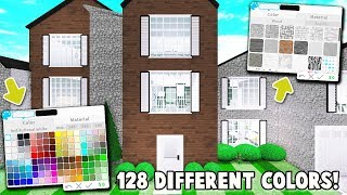Roblox Bloxburg House Build 123vid - i built this house using every color and texture on bloxburg roblox