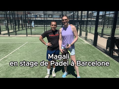 Magali en stage de Padel à Barcelone