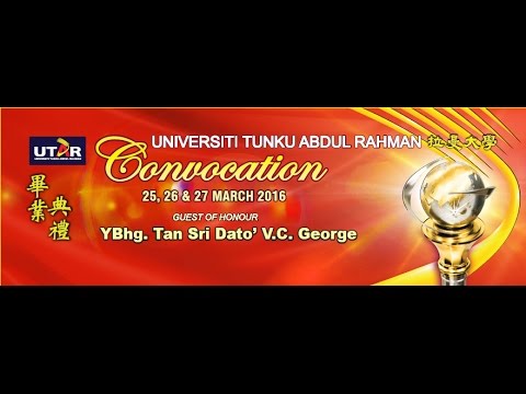 UTAR 2016 March Convocation Session 1 on 25 March 2016
