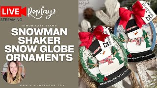 Create an ENCHANTING Snowman Shaker Snow Globe Ornament!