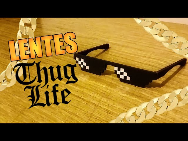 Vídeo relacionado con PLAYZOCO Gafas de Sol Pixeladas Thug Life, Estilo 6-bit, Gafas de Sol Retro de Videojuego, Gafas de Disfraz, Deal With It, Negro