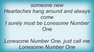 Roy Orbison - Lonesome Number One Lyrics