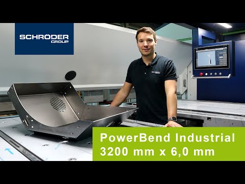 SCHROEDER's TOP INDUSTRIAL sheet metal folder PowerBend Industrial 3200 mm x 6,0 mm (DE/EN)