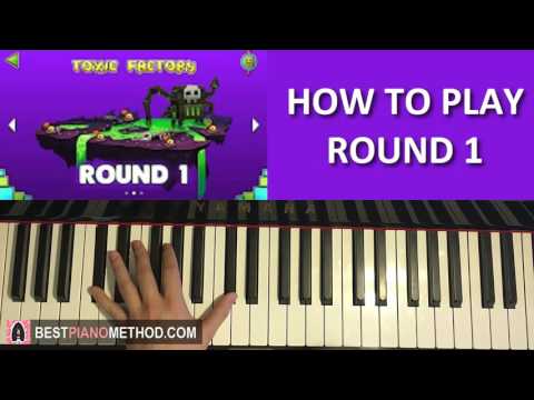 HOW TO PLAY - Geometry Dash World - "Round 1" - Dex Arson (Piano Tutorial Lesson)