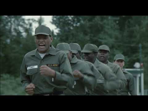 Cadence (1990) Chain Gang march scene (4K AI upscale)