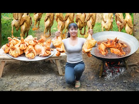 REWIND TIMELAPSE --266 Days Fried Chicken & Ducks, Smoked Pork, Smoked Fish Go To Sell