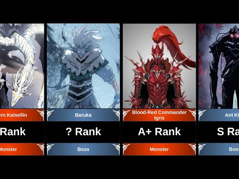 RANKINGS ALL MONSTERS IN SOLO LEVELING EXPLAINED. WHO IS STRONGEST MONSTER IN DUNGEON?