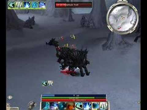 farm mountain trolls guildwars droknars forge, 55hp monk