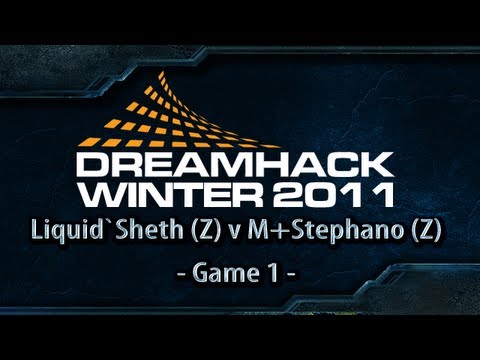 Dreamhack Winter 2011 Day 2 - G1 - Liquid`Sheth (Z) v M+Stephano (Z)
