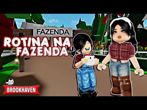 ROTINA NA FAZENDA !!  Brookhaven Roblox | AliceMinePlay
