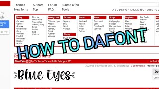 how to install free fonts from dafonts.com