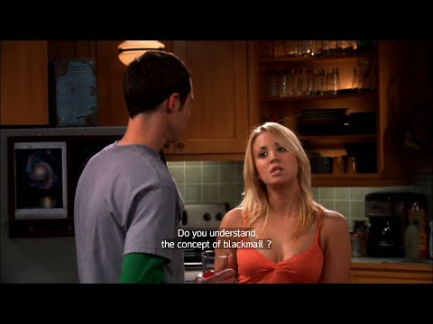 Blackmailing Sheldon! TBBT S1E16