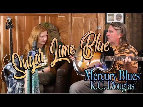 Mercury Blues - KC Douglas, Stever Miller, Alan Jackson Sugar Lime Blue #SundayShoutOut Gibson ES125