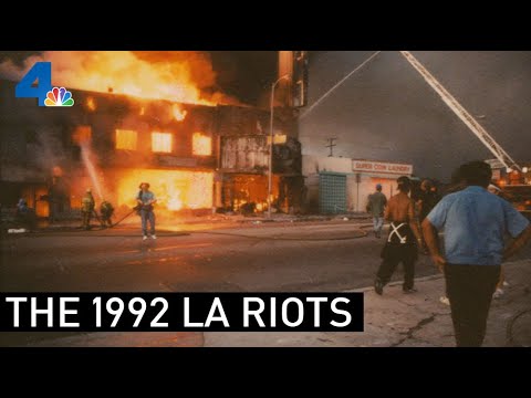 Footage Throughout the Rodney King Trial and Subsequent 1992 LA Riots | From the Archives | NBCLA